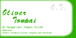 oliver tompai business card